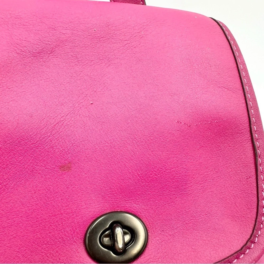 Coach Originals Limited Edition Turnlock Backpack Cerise Pink 3334 - Picture 3 of 13